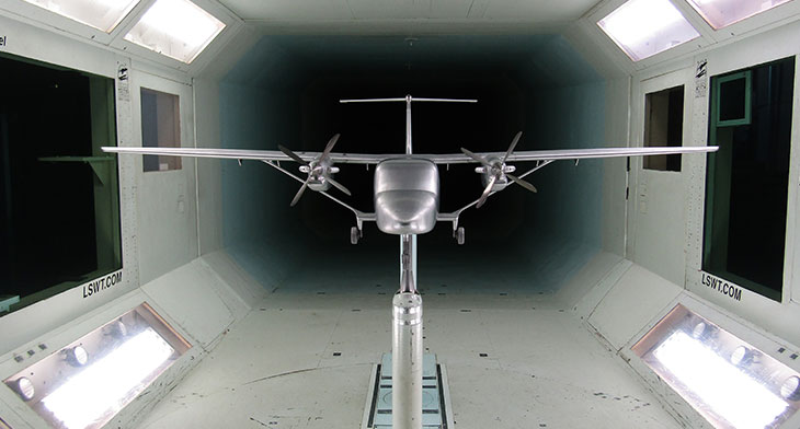 SkyCourier completes initial wind tunnel testing