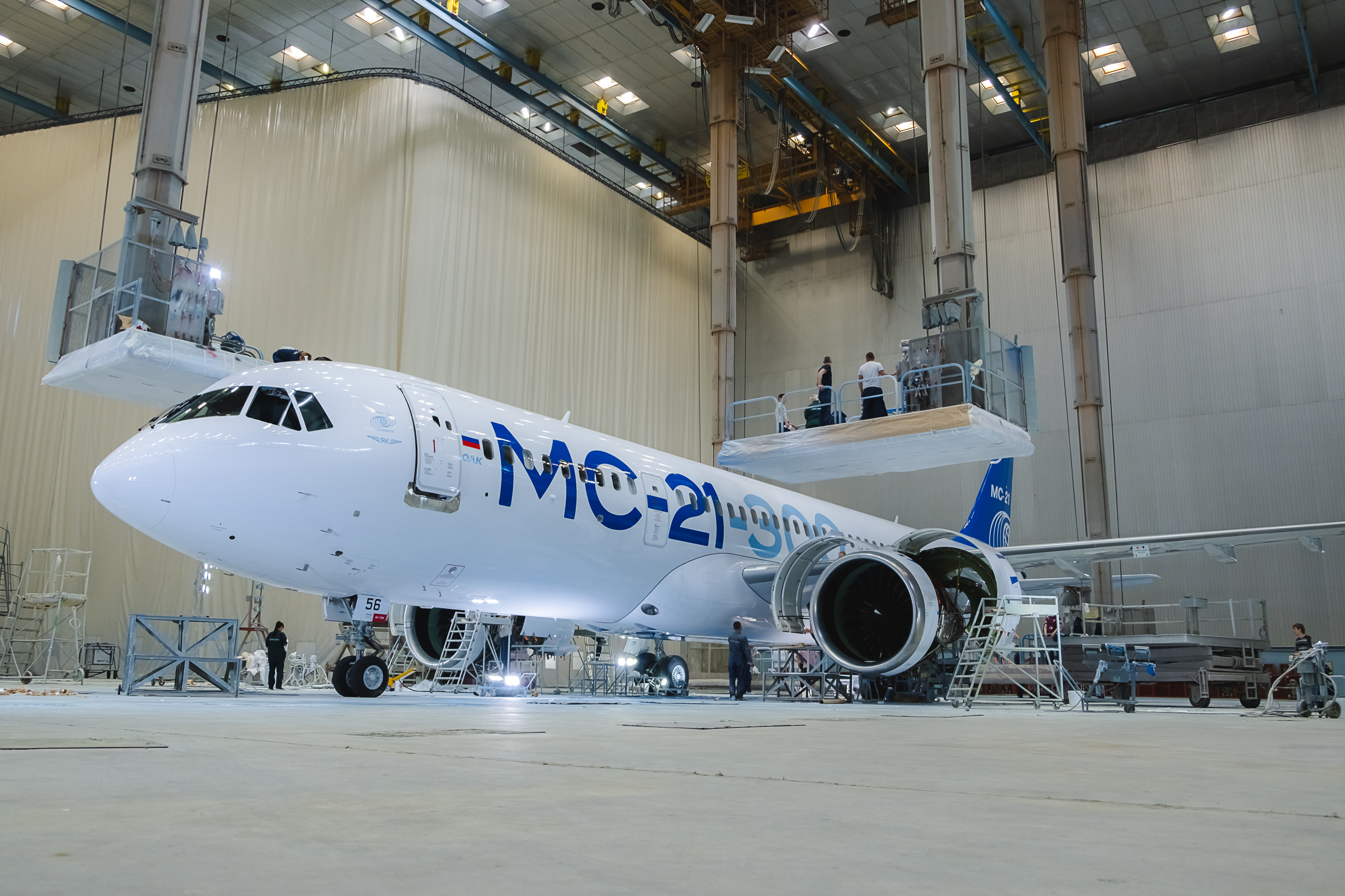 MC-21-300 prototype returns to testing after painting