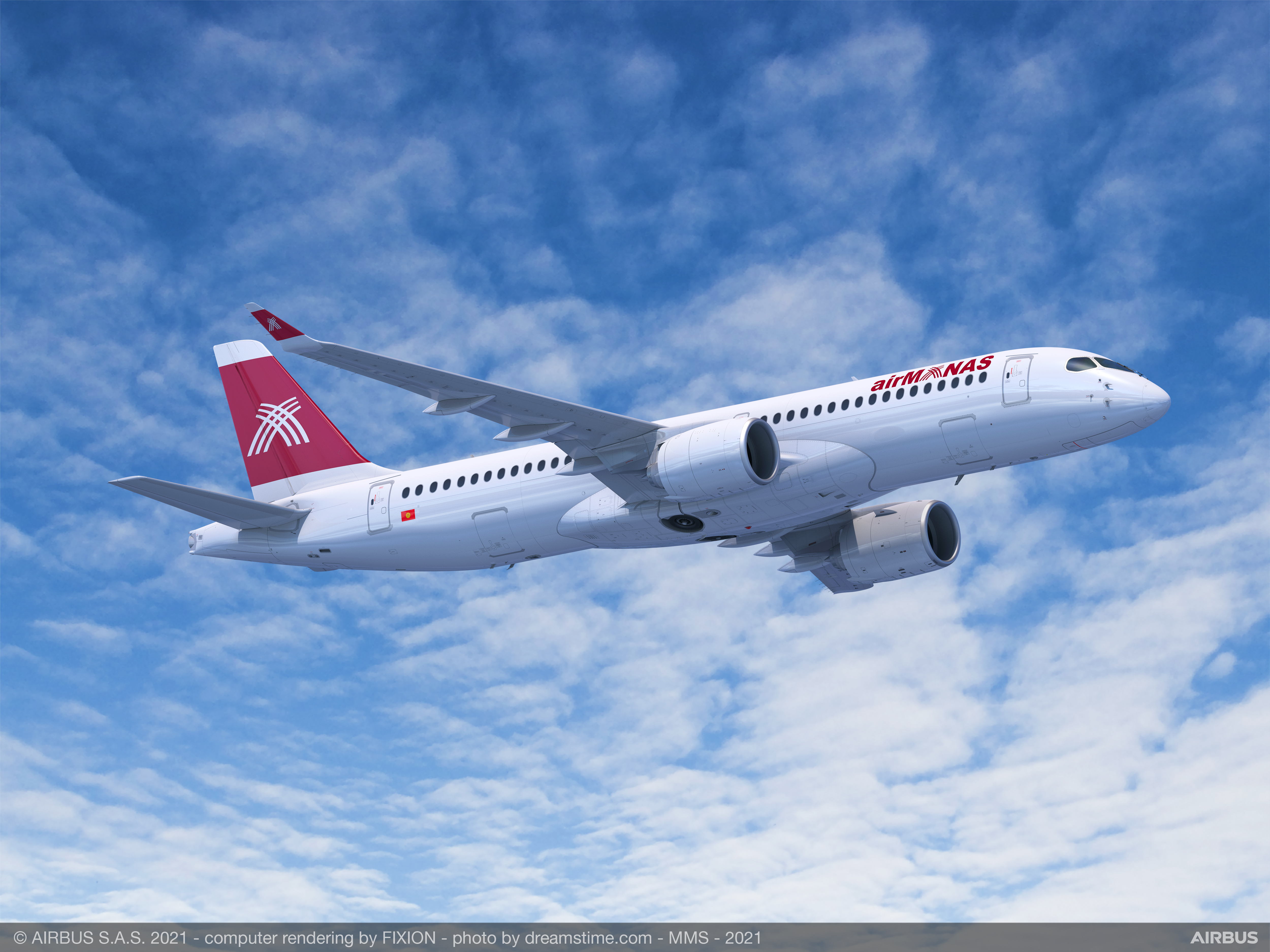Air Manas enters service with first Airbus A220 powered by Pratt & Whitney GTF™ engines