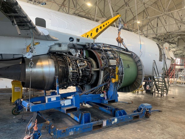 JMC Group and Complete Aircraft Group start B737-400F teardown at Exeter Airport