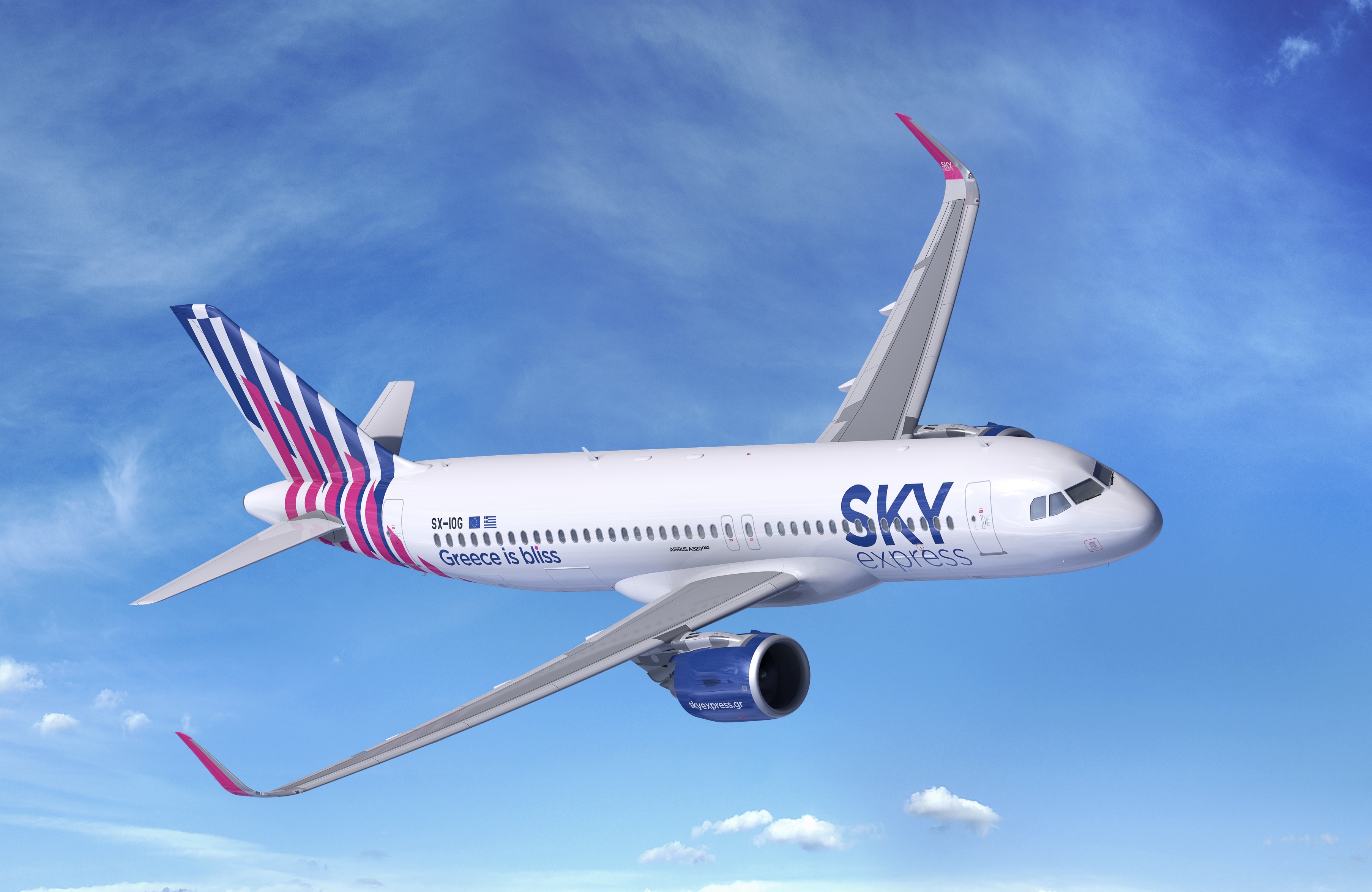 SKY express adds ninth Airbus A320 to its fleet