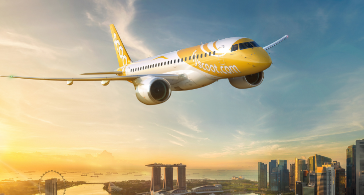 Scoot to add nine Embraer E190-E2 jets to its fleet