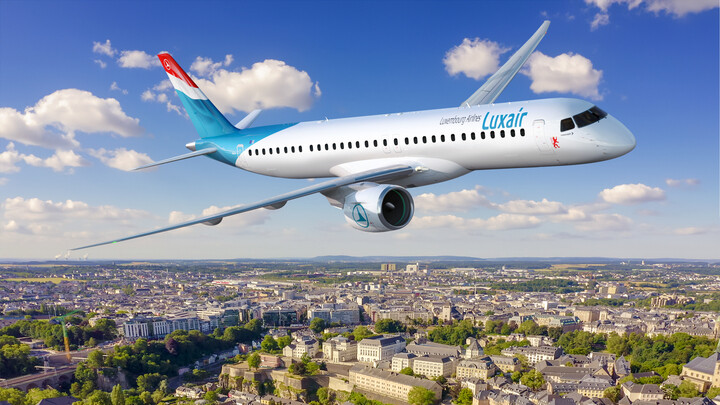 Luxair orders up to nine Embraer E195-E2s