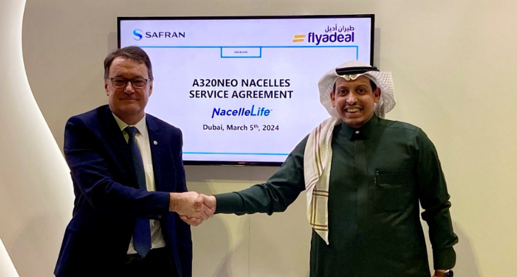 flyadeal partners with Safran Nacelles for A320neo family fleet maintenance