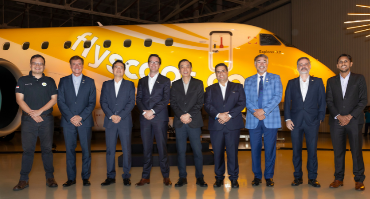 Scoot receives first E190-E2 jet from Azorra