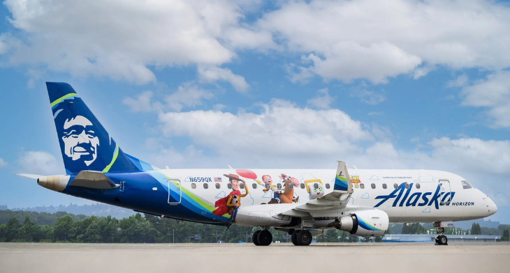 Alaska Airlines unveils Horizon Air’s new Toy Story 5 livery